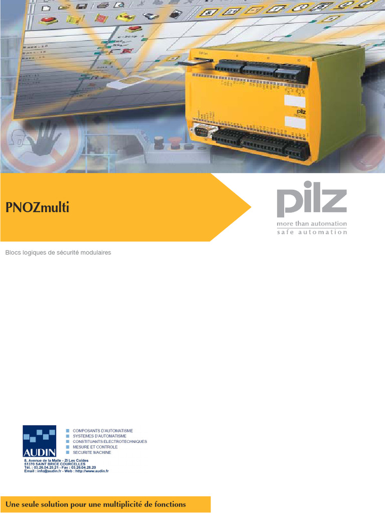 PNOZmulti : Blocs logiques de sécurité modulaires | PDF | Sécurité des ...