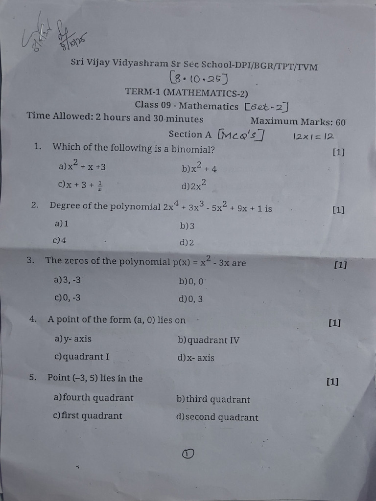 Work Sheet Maths | PDF