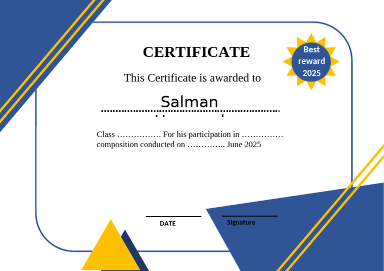 2nd Certificate | PDF