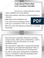 Fuzzy Logic Based Photovoltaic Peak Power Tracking Controller