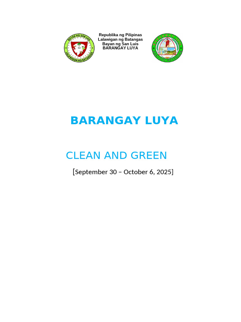 Clean and Green | PDF
