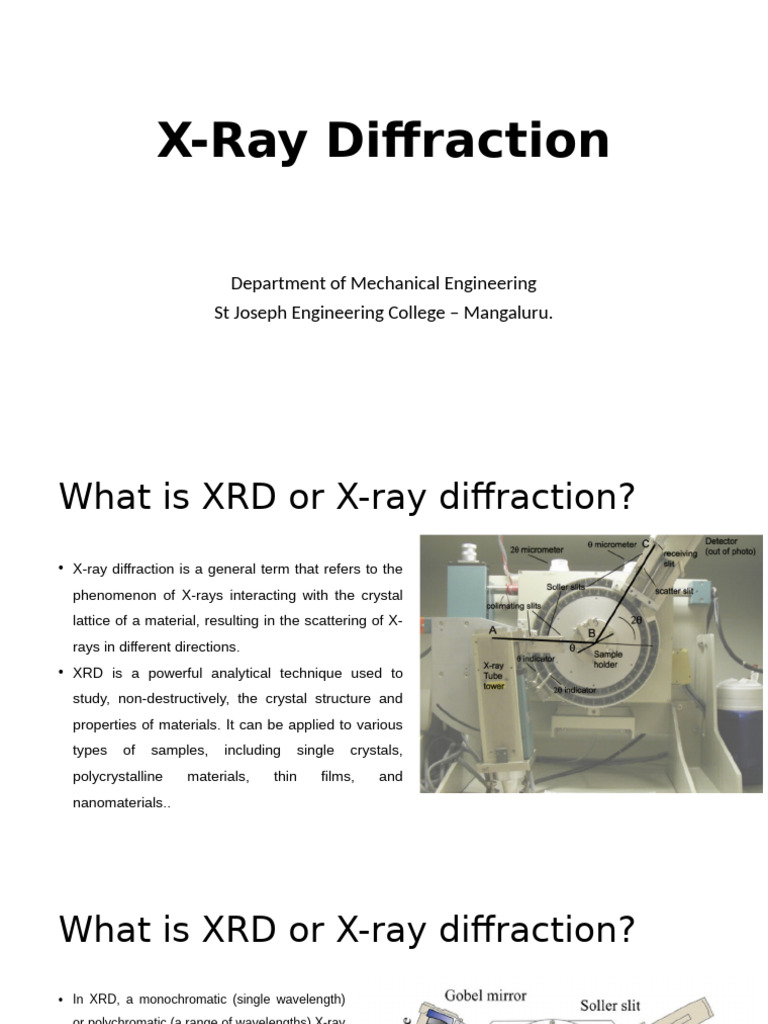 4d) X-Ray Diffraction | PDF | X Ray Crystallography | Crystal Structure