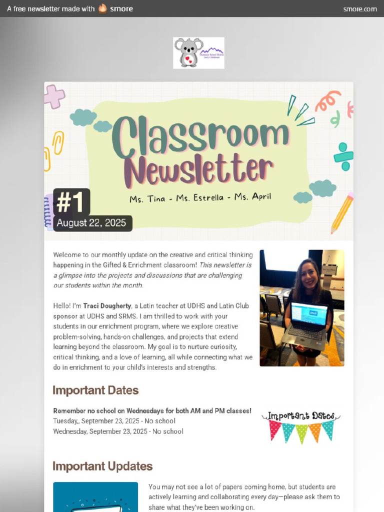 #1 - Smore Newsletters | PDF