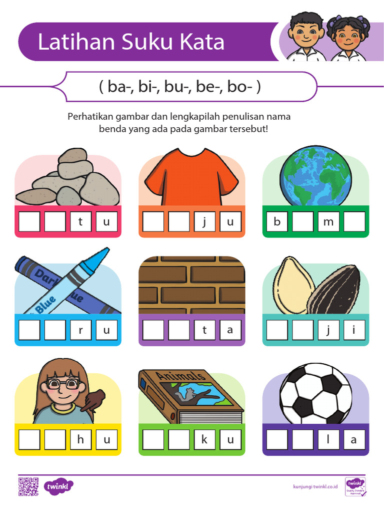 Latihan Suku Kata Ba Bi Bu Be Bo | PDF