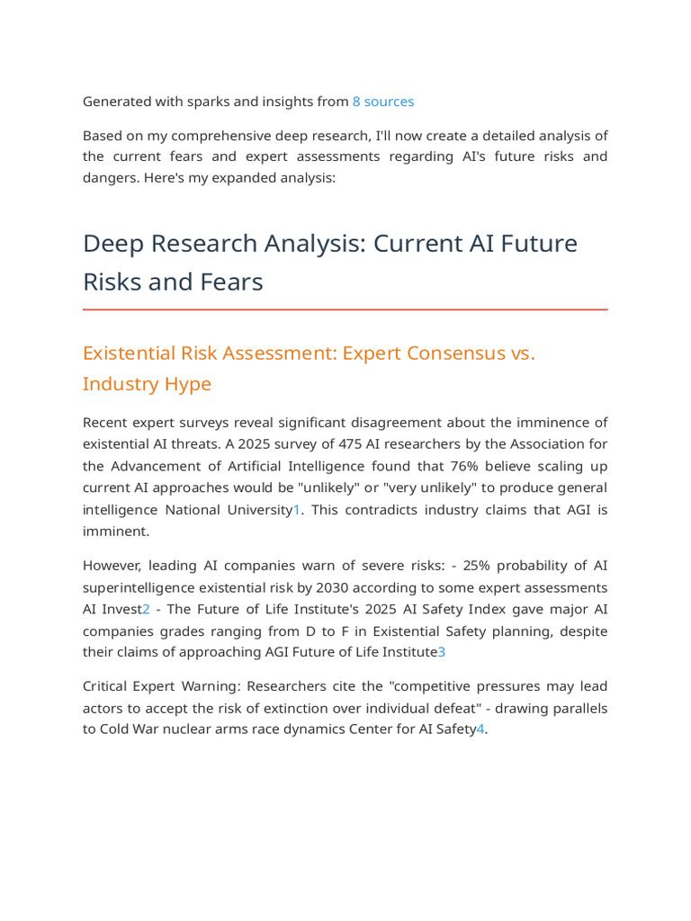 AI Existential Risk Research Framework | PDF | Artificial Intelligence ...