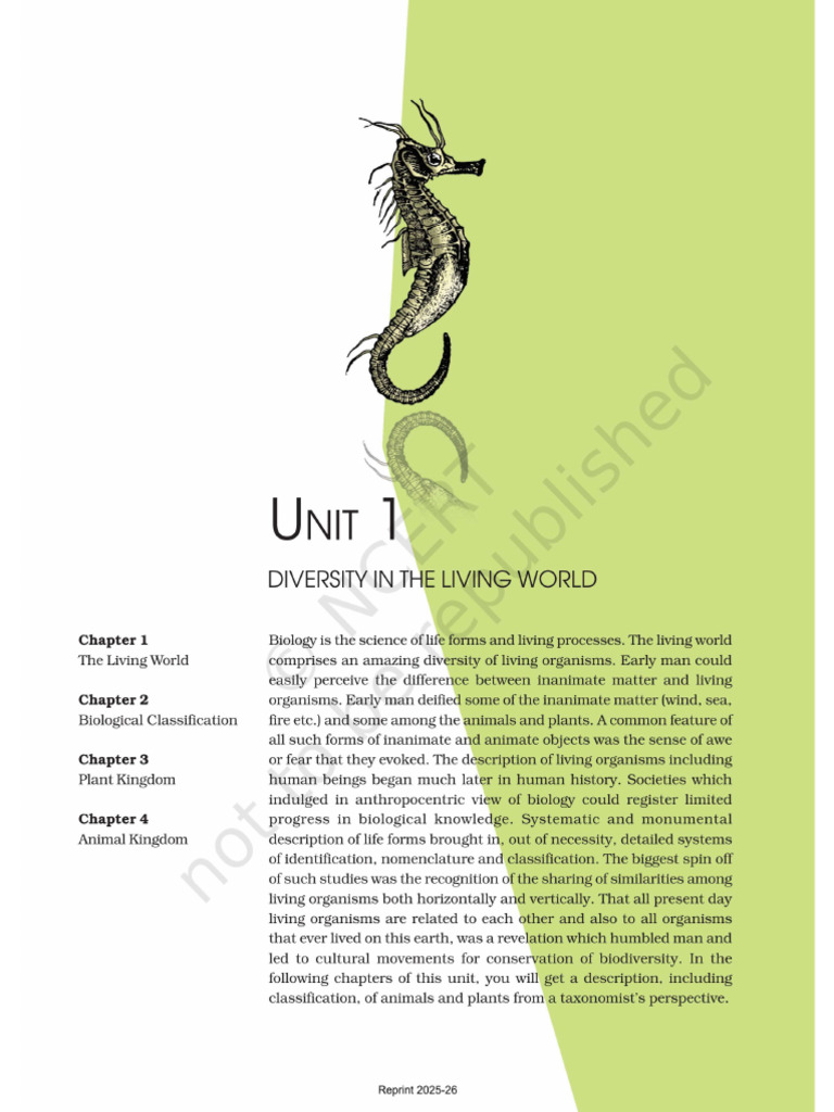 Bio CH 1 | PDF