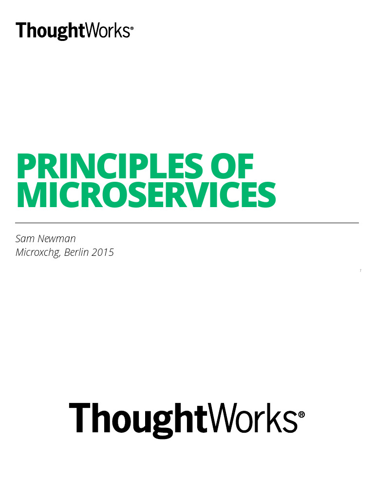 Microservices Principles Overview | PDF | Information Technology ...