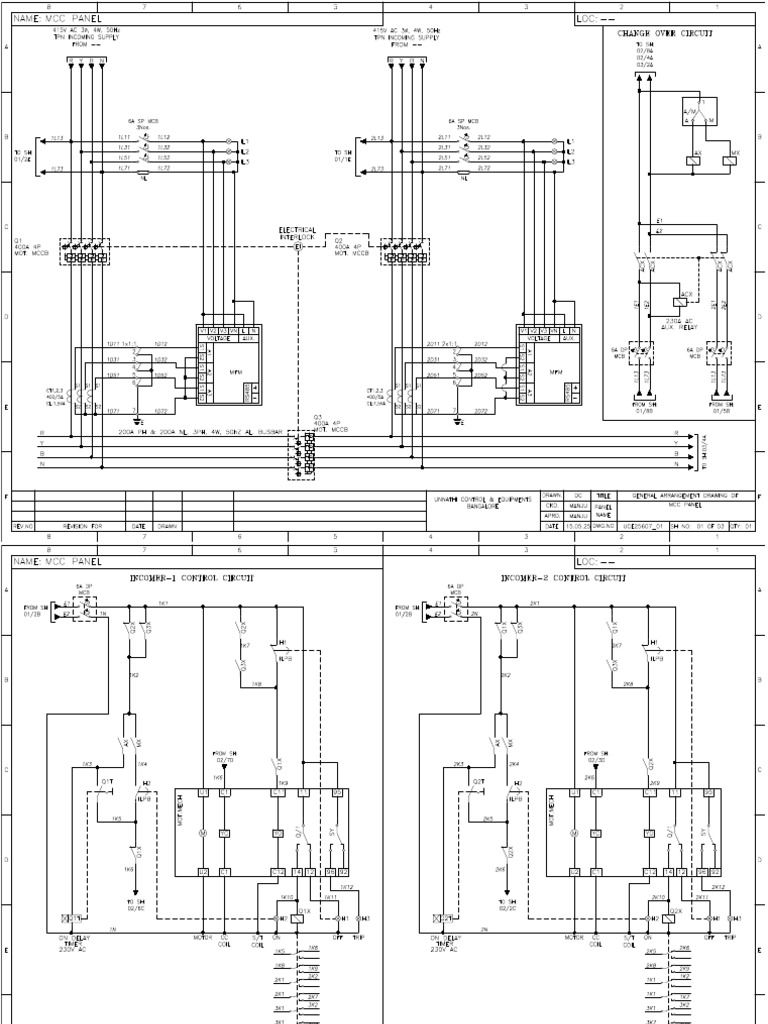 Uce25607 - 01 - MCC Panel - 19.05.25 | PDF