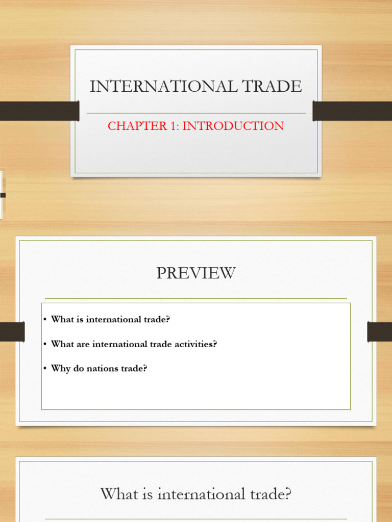International-Trade Chapter-1 - (Cuuduongthancong - Com) | PDF ...