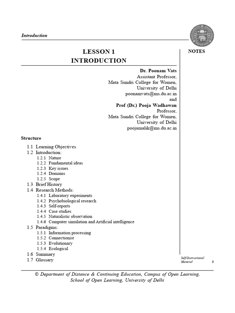 CP 1 | PDF | Cognition | Mind