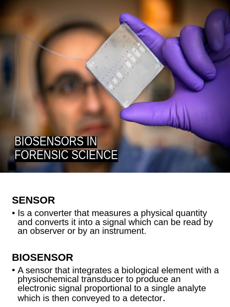Biosensors in Forensic Science5 | PDF | Biosensor | Sensor
