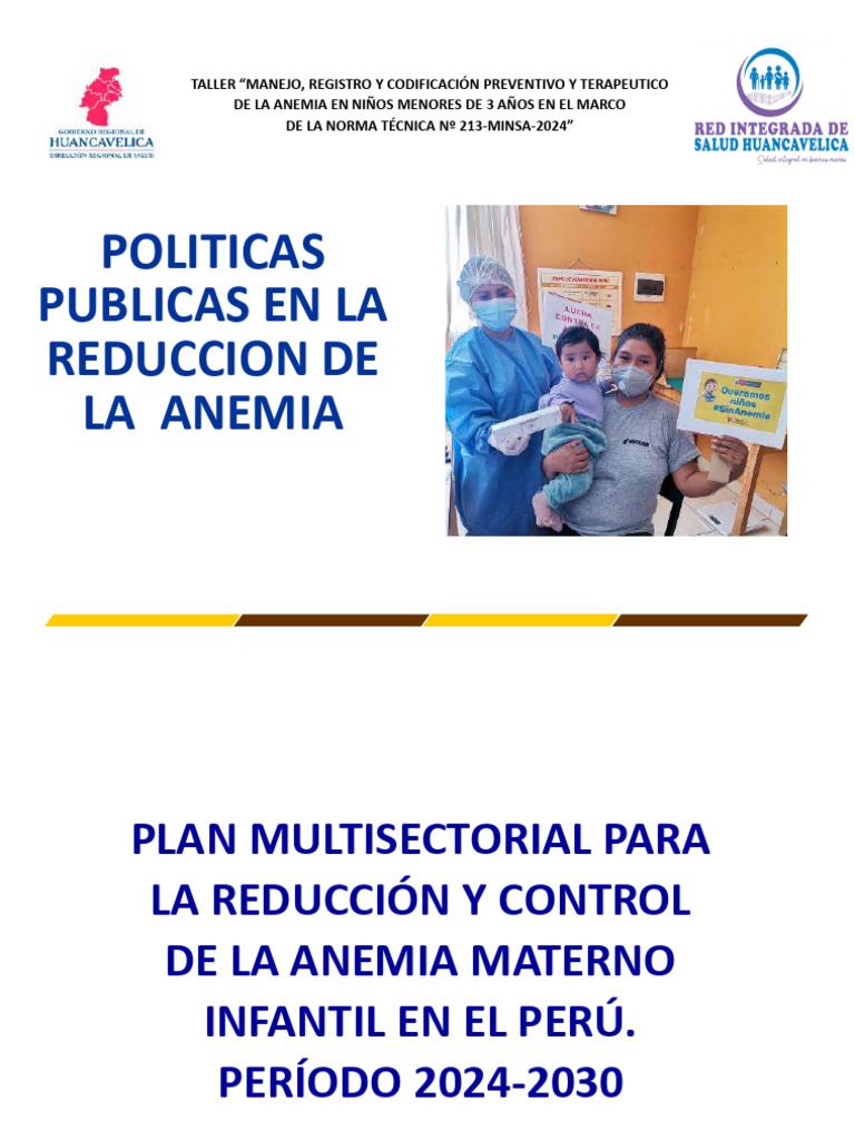 Políticas para Reducir la Anemia Infantil en Perú | PDF ...