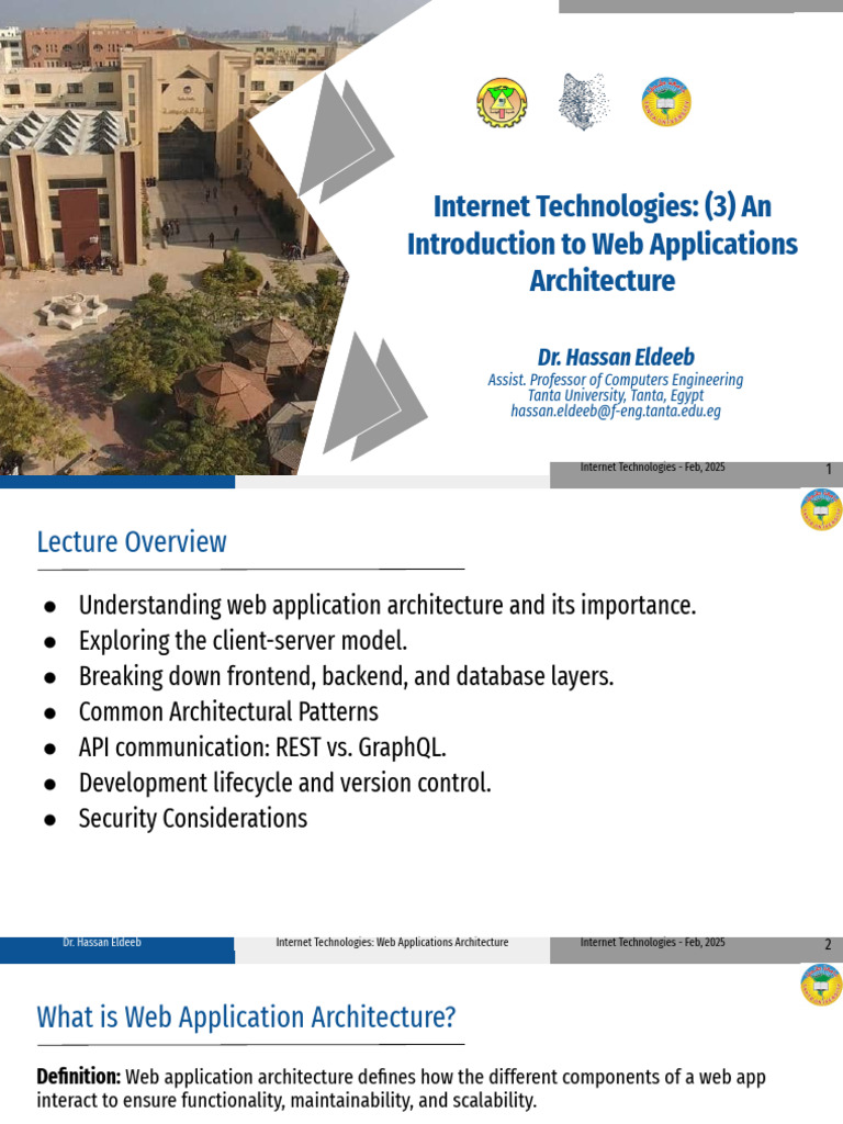 Internet Technologies Lecture 03 v2 | PDF | Web Application | Client ...