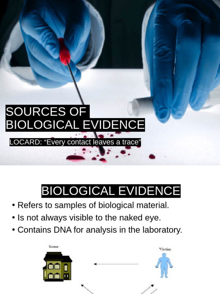 Sources and Collection of Biological Evidence | PDF | Dna
