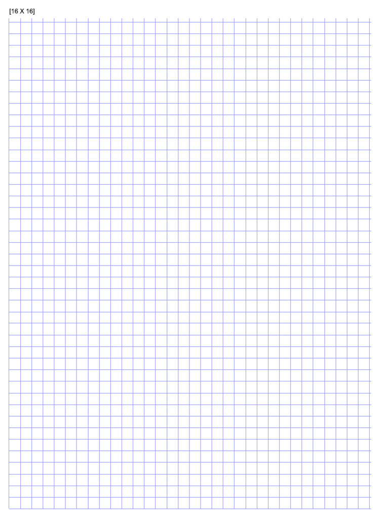 1-16 Graph Paper | PDF