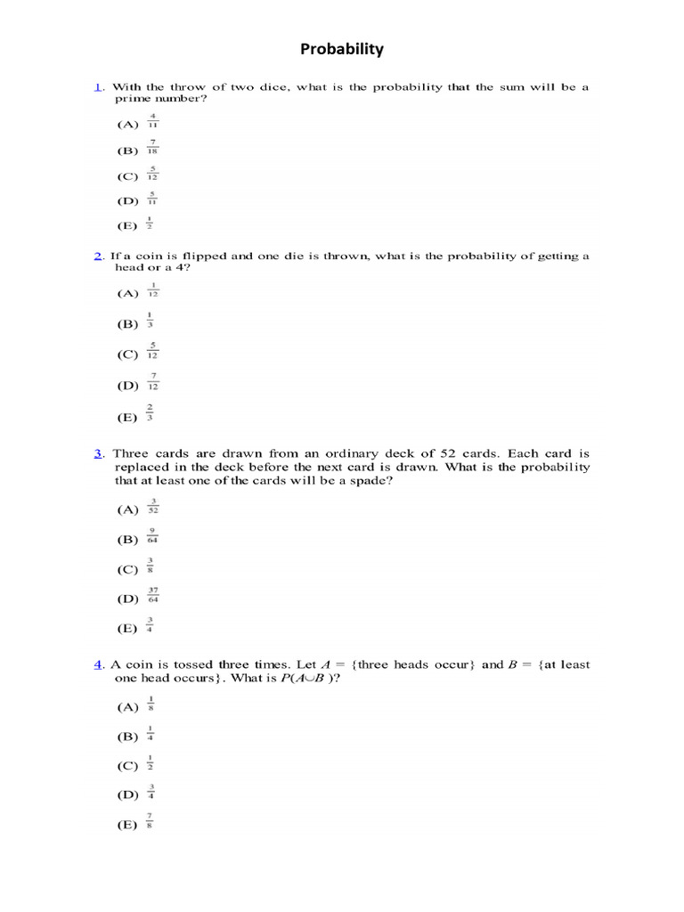 Probability | PDF
