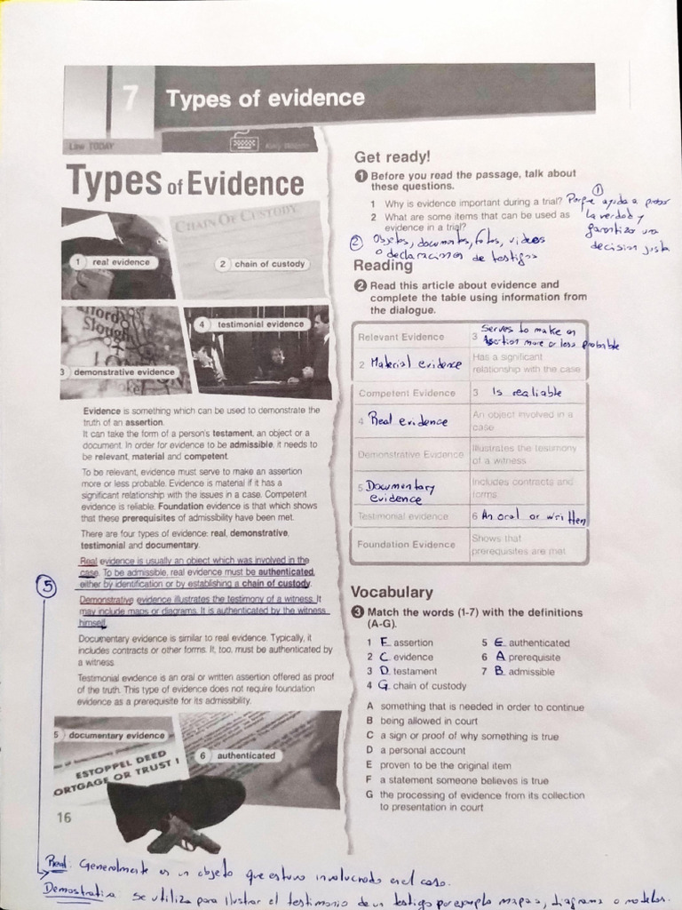 Types of Evidence Explained: Real, Testimonial, and More | PDF ...