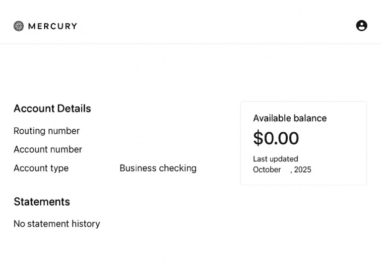 Mercury Account | PDF