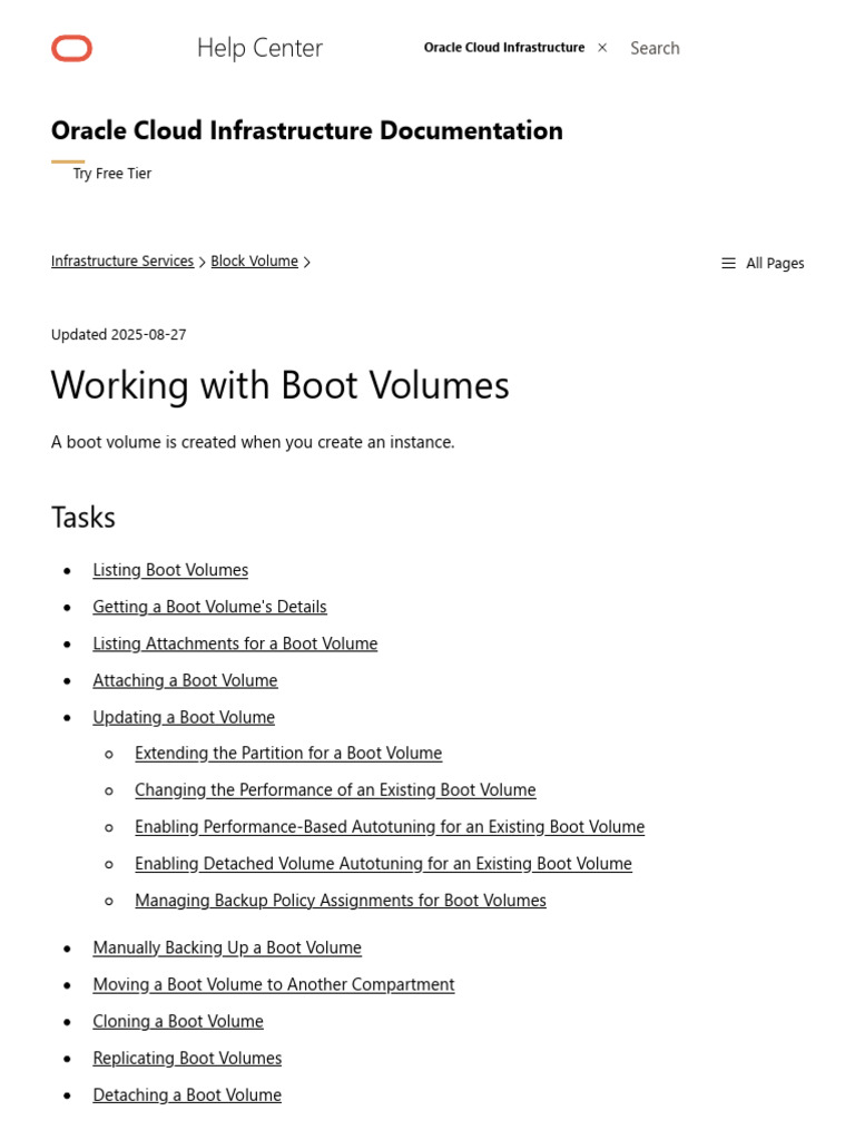 Working With Boot Volumes | PDF | Cloud Computing | Booting