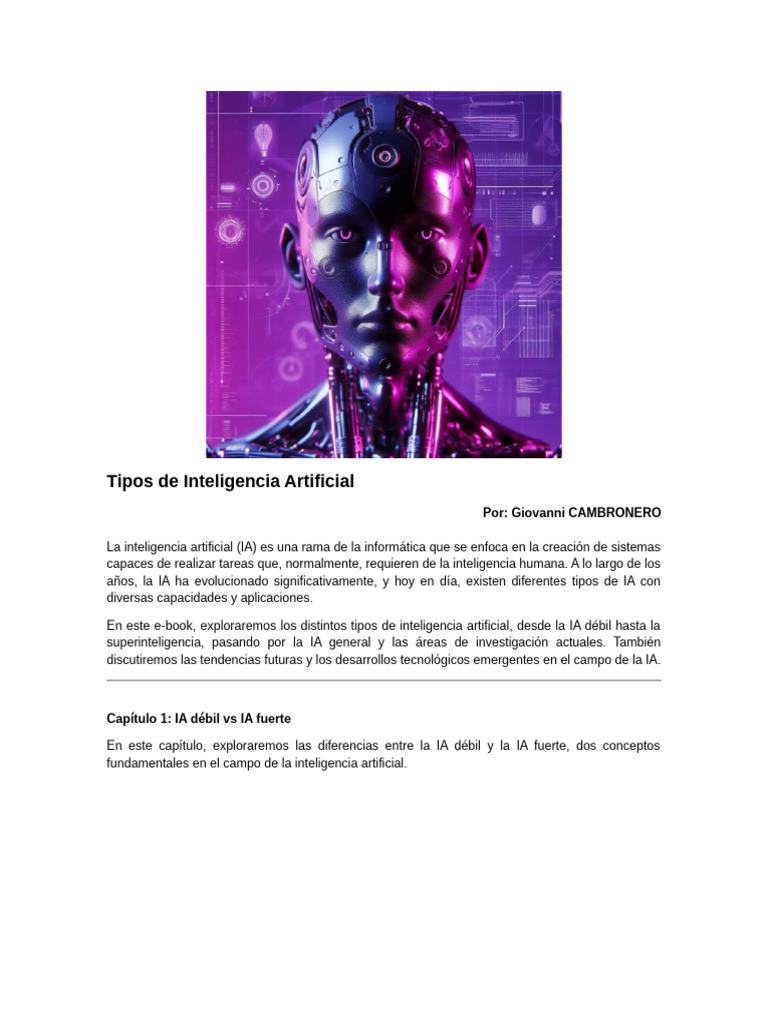 Tipos de Inteligencia Artificial Explicados | PDF | Inteligencia ...