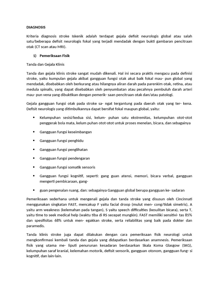 DIAGNOSIS Dan Tatalaksana SNH | PDF