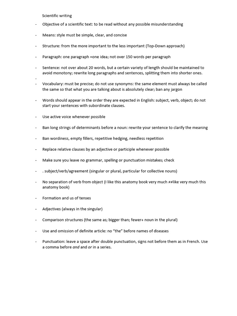 Scientific Writing | PDF