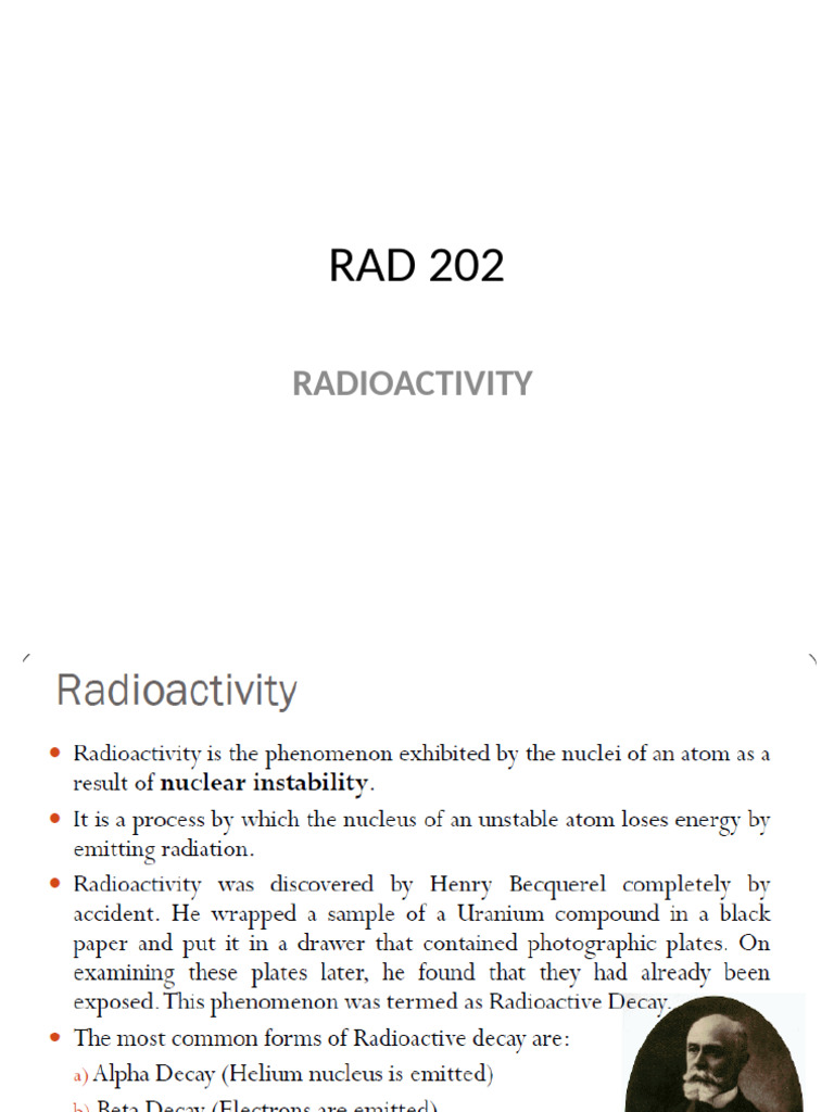 RAD 202 Lec II | PDF