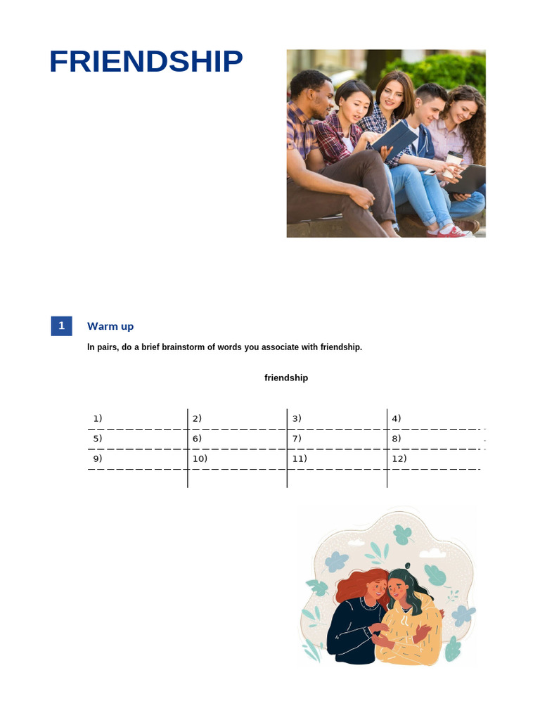 Vocabulary and Insights on Friendship | PDF | Behavioural Sciences