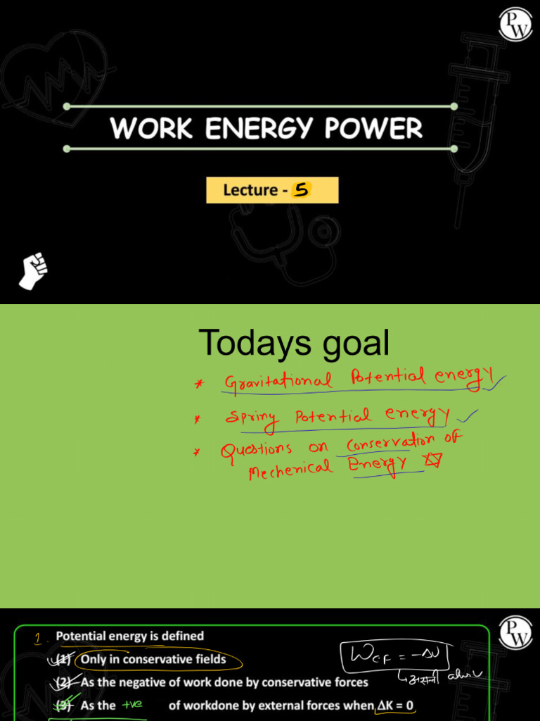 Work Power Energy Lec 05 Notes | PDF