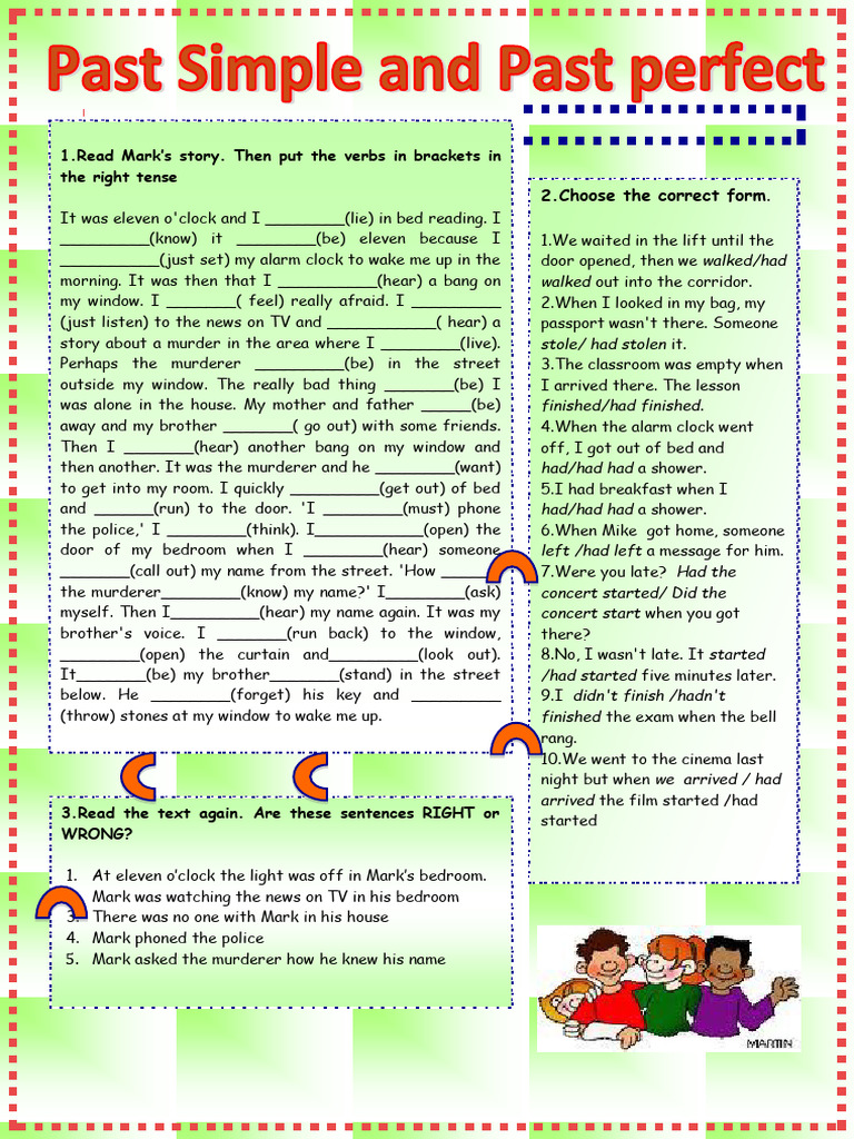 Past Simple Vs Past Perfect | PDF | Grammar | Syntax