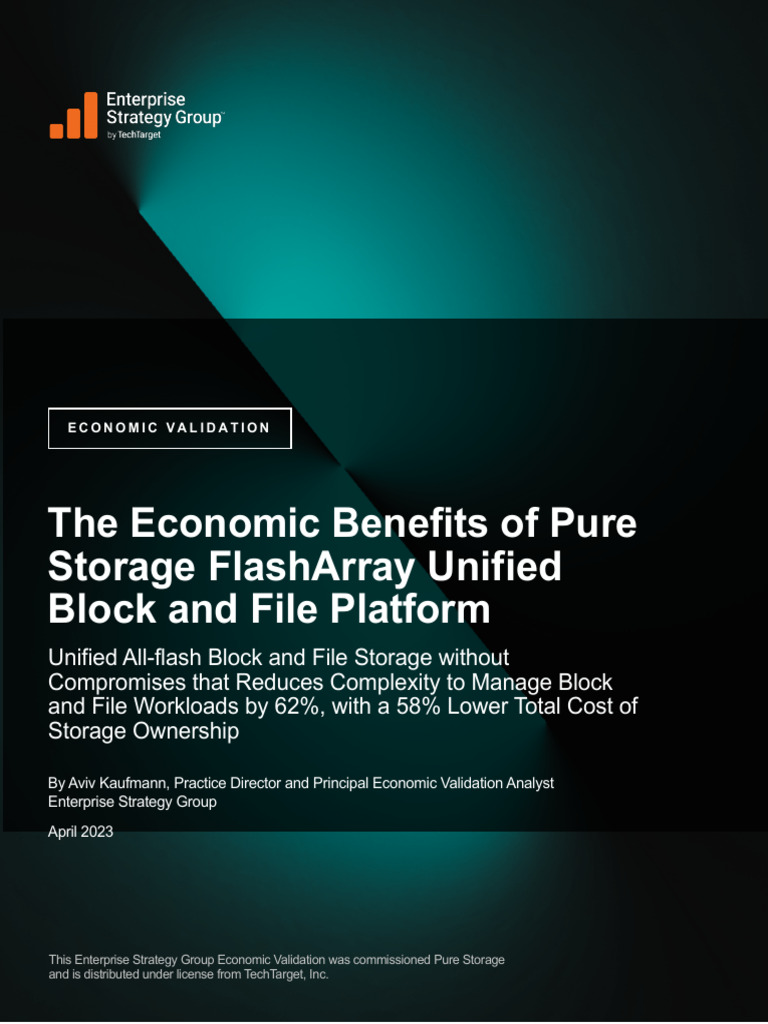 Economic Benefits of Pure Storage FlashArray | PDF | Cloud Computing ...