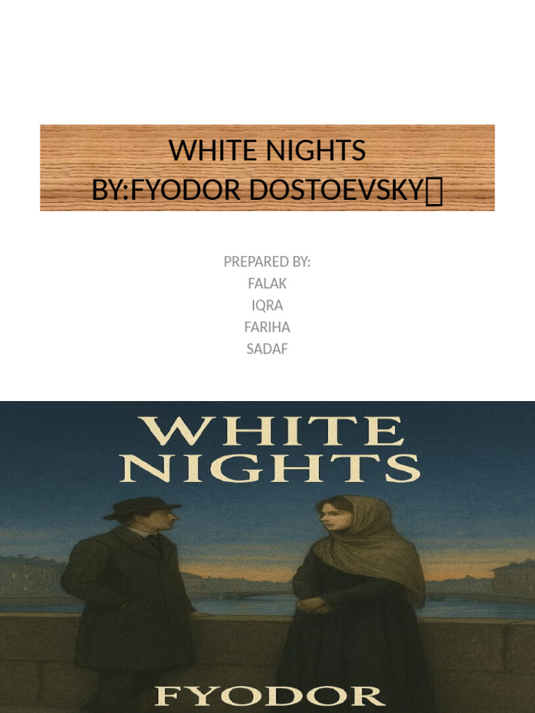 Characters in Dostoevsky's White Nights | PDF