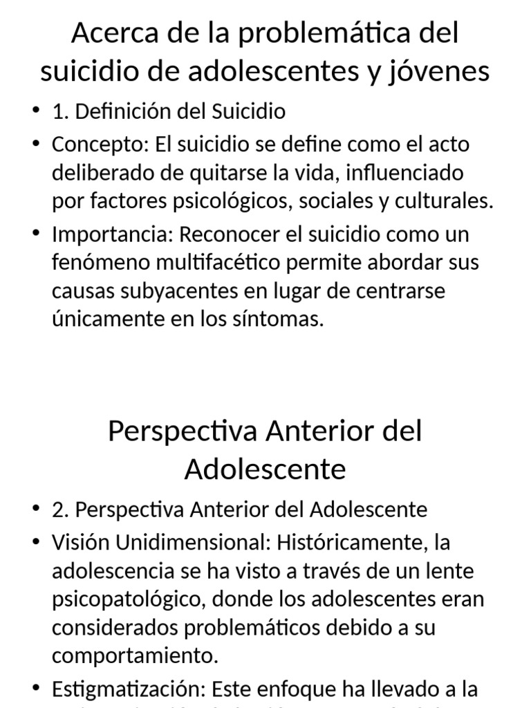 Prevención del Suicidio en Jóvenes | PDF | Suicidio | Salud mental