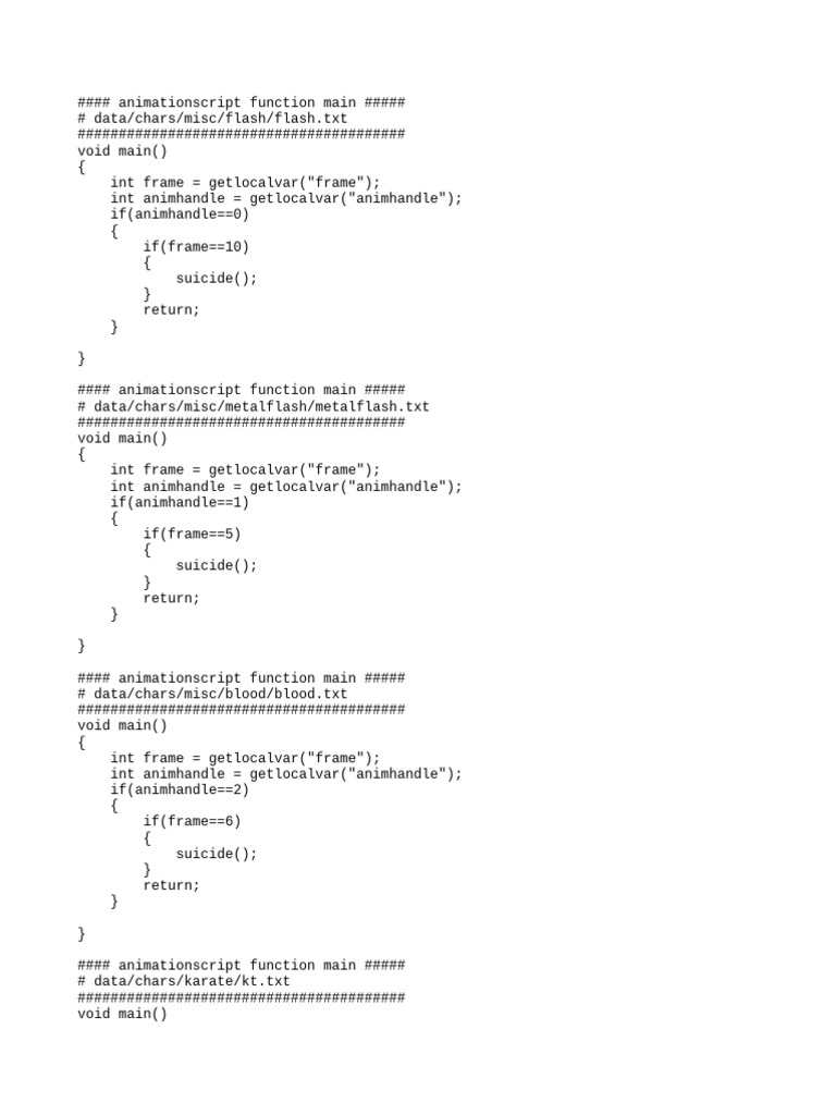Animation Script Functions Overview | PDF