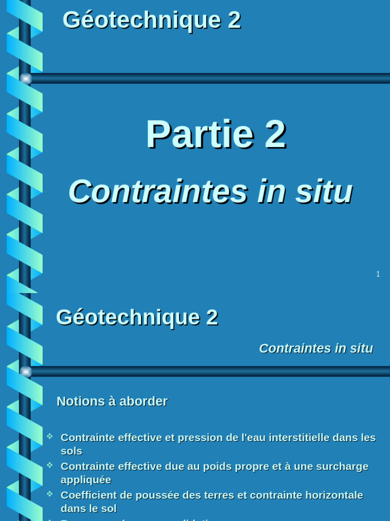 Contrainte effective et pression interstitielle | PDF | Élasticité ...