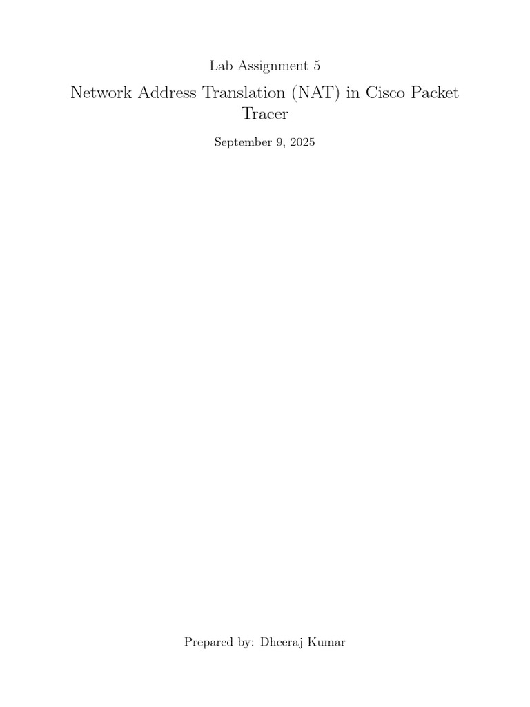 Lab Assignment 5 | PDF | Router (Computing) | Computer Network