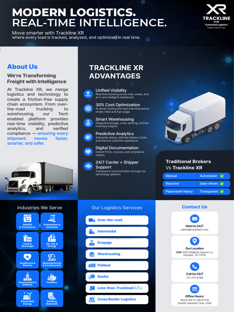 Trackline XR Brochure | PDF | Logistics | Freight Transport
