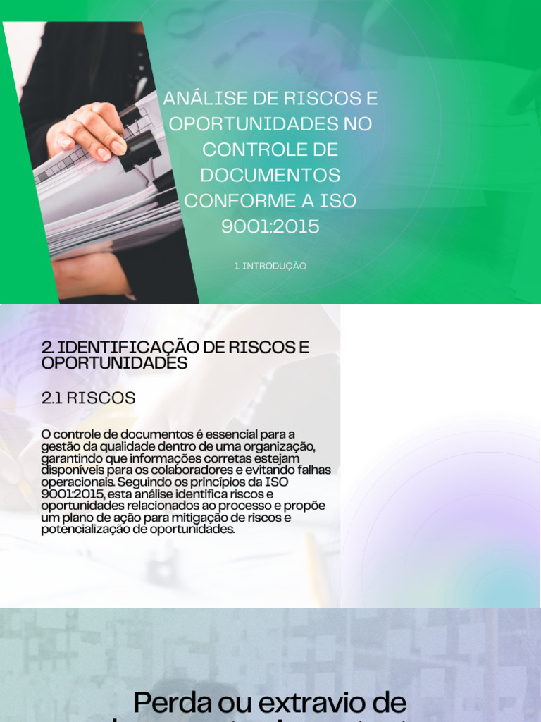 Riscos e Oportunidades no Controle Documental | PDF | Gestão de ...