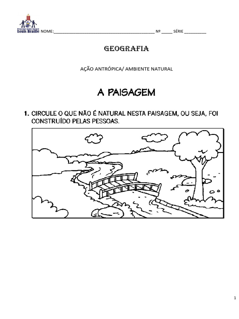 Atividades 1em Adaptadas Geografia - Visual | PDF | Geografia ...