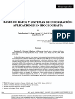 Sig y Biogeografia