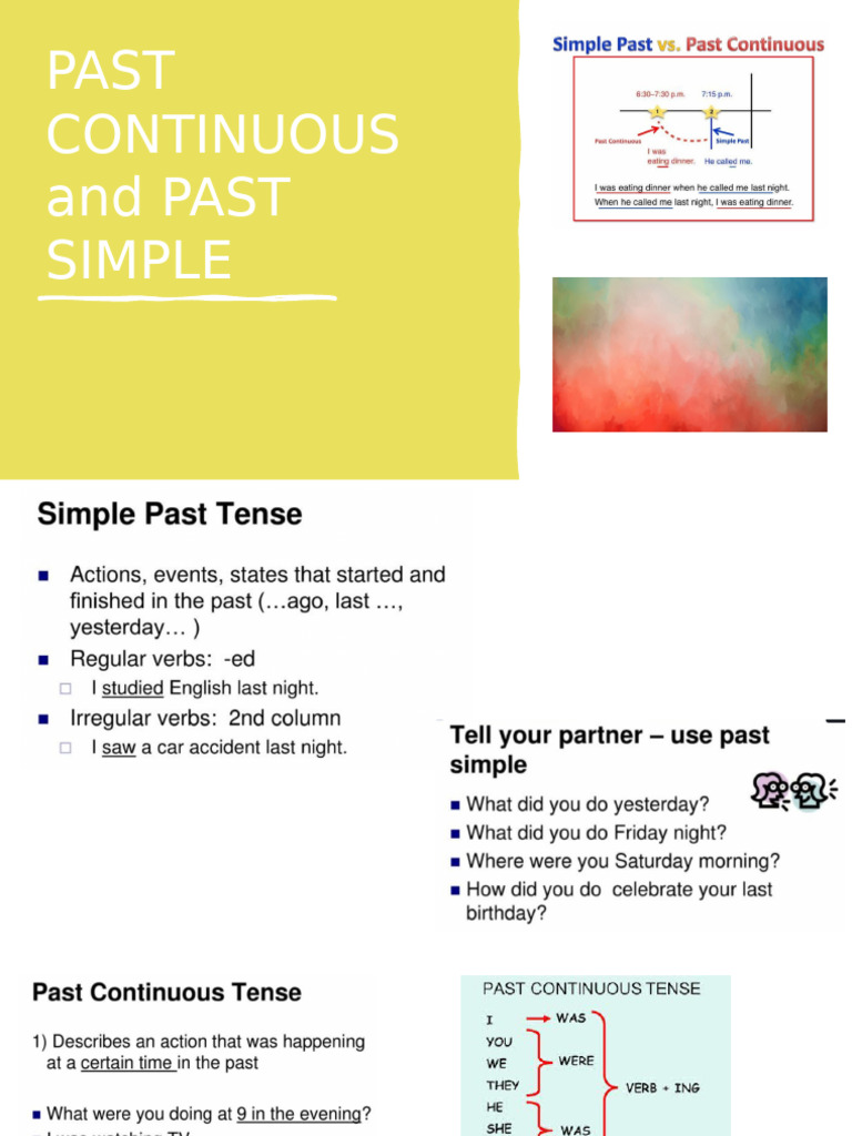 Past Continuous and Past Simple | PDF