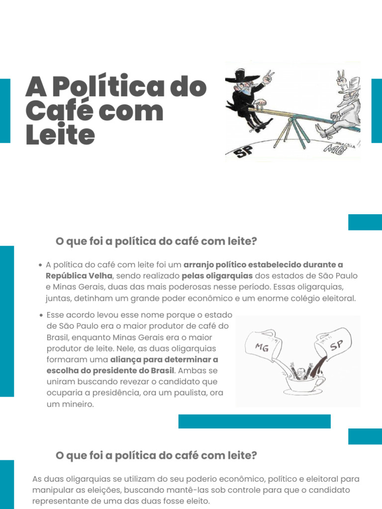 Política do Café com Leite: Resumo Histórico | PDF | Brasil