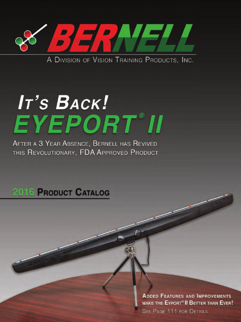 Bernell Vision Therapy Product Updates | PDF | Fish Oil | Glasses