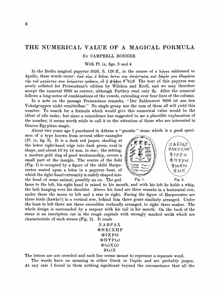 Magical Formula's Numerical Value Analysis | PDF