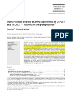 Warfarin Dose and the Pharmacogenomics of CYP2C9