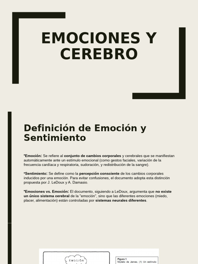Emociones y Cerebro | PDF | Las emociones | Sistema límbico