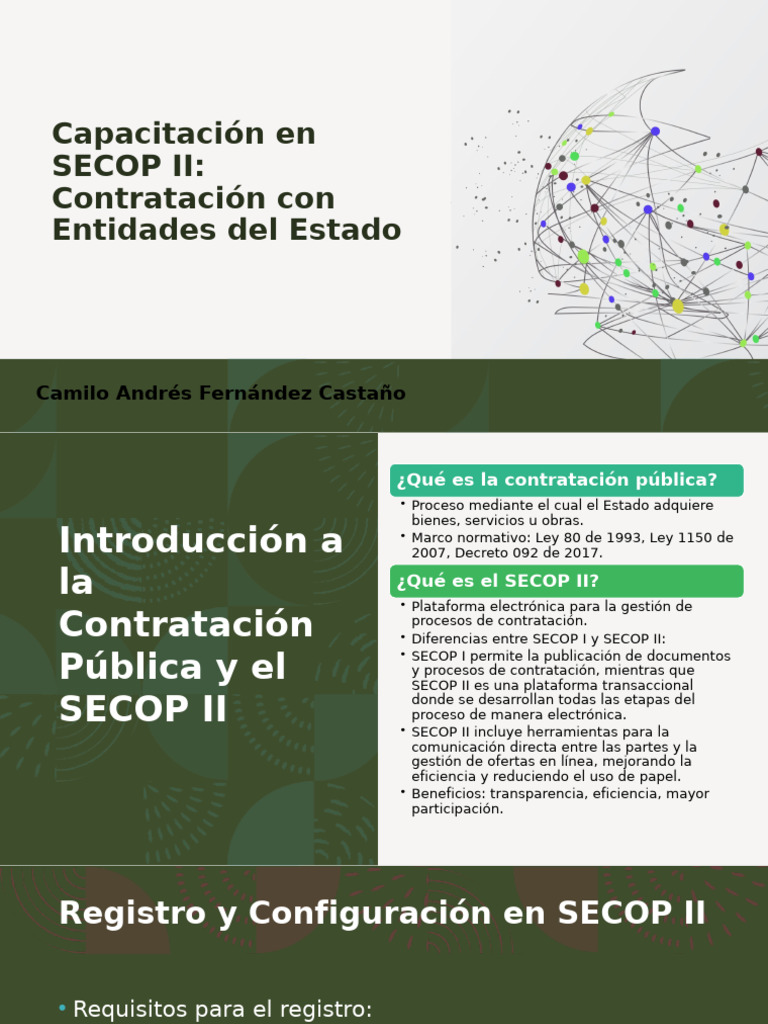 Capacitación en SECOP II | PDF