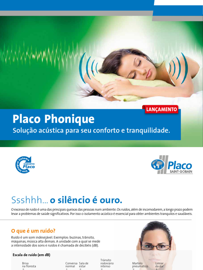 Placo Phonique Produto PDF Decibel Acústica — free download