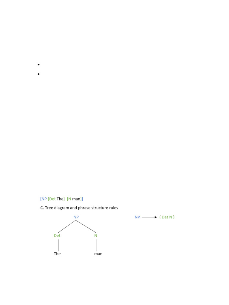 Exercise Chapter II Representing Sentence Structure | PDF