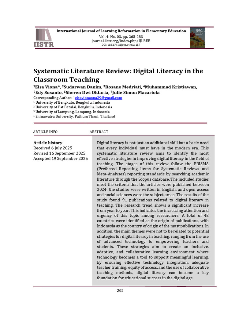 Digital Literacy Strategies in Teaching | PDF | Literacy | Machine Learning